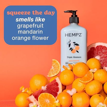 HEMPZ Triple Moisture Whipped Crème Body Lotion – Shea Butter & Hemp Seed Oil Daily Moisturizer (2.25 oz)