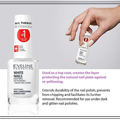 Eveline Cosmetics 3 In 1 Instantly Whiter Nail Whitener – 0.41 Fl Oz - görsel 10