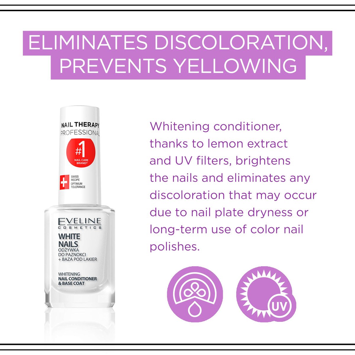 Eveline Cosmetics 3 In 1 Instantly Whiter Nail Whitener – 0.41 Fl Oz - görsel 5