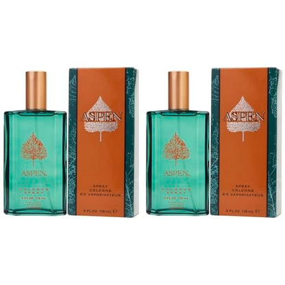Aspen by Coty Cologne Spray 4 oz (Pack of 2) – Fresh & Woody Men's Fragrance