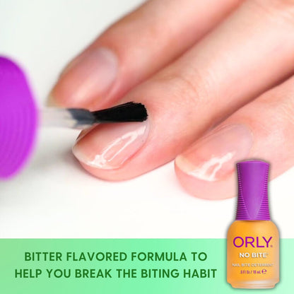 ORLY No Bite Nail Treatment – Stop Nail Biting with Bitter-Tasting Formula, Vegan & Non-Toxic, 0.6 oz