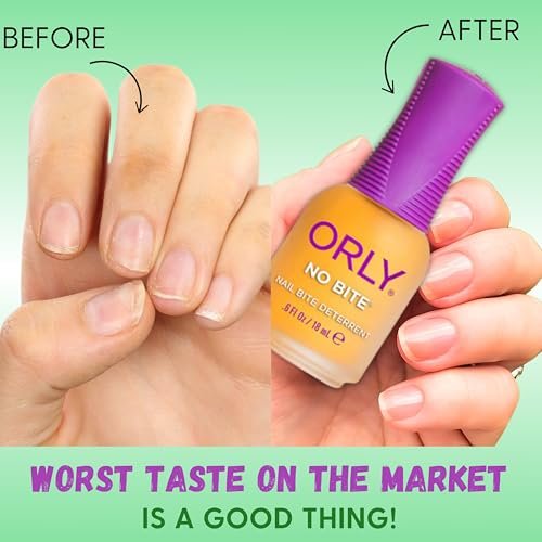 ORLY No Bite Nail Treatment – Stop Nail Biting with Bitter-Tasting Formula, Vegan & Non-Toxic, 0.6 oz - görsel 8