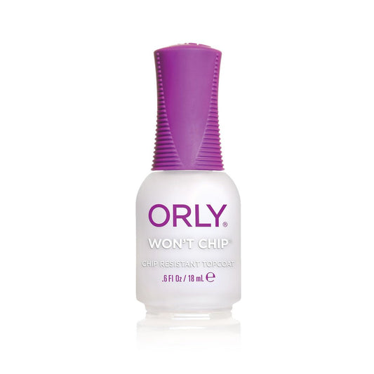 Orly Won't Chip Top Coat - Long-Lasting Shine & Protection, 0.6 fl oz