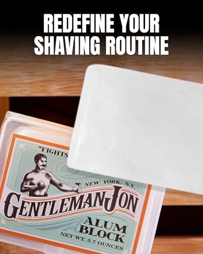 Gentleman Jon Alum Block 3.7 oz - Natural Aftershave for Razor Burn Relief, Travel Case Included - görsel 10