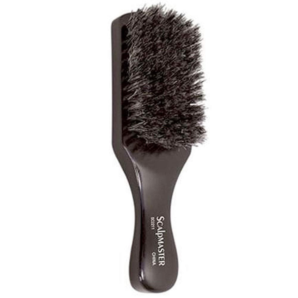 Scalpmaster SC2211 100% Boar Bristles Club Brush – 8 Row, 7 Inch – Black - görsel 1