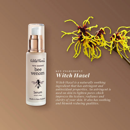 Wild Ferns New Zealand Bee Venom Serum with Manuka Honey – Anti-Aging Face Serum, 1.69 Fl Oz Avelisse