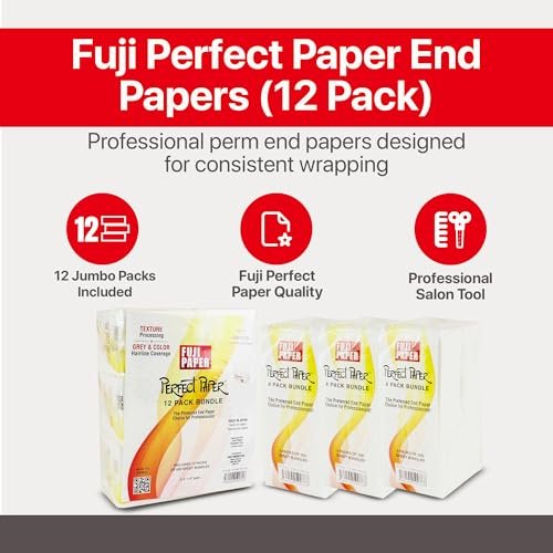 Fuji Perfect Paper End Papers Jumbo Pack - 6000 Count (12 x 500) Avelisse
