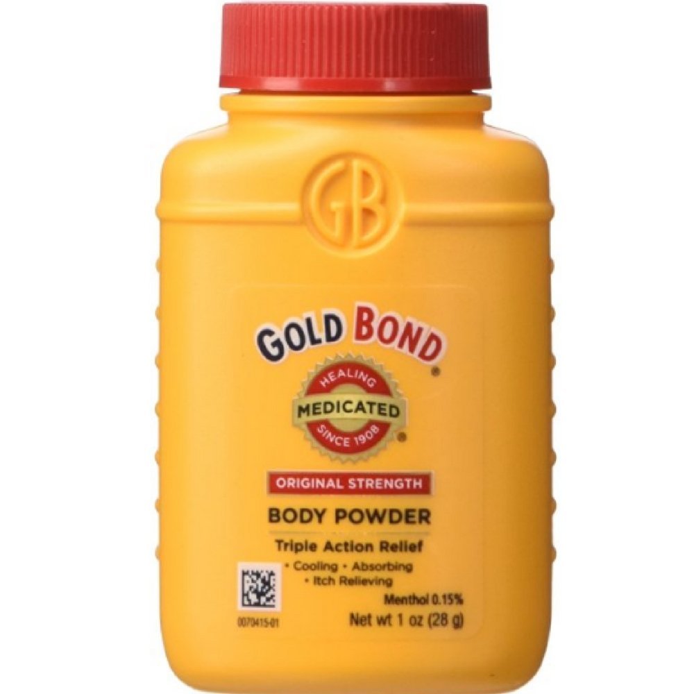 Gold Bond Medicated Body Powder, Talc-Free, 1 oz (4-Pack) - Soothe & Protect Sensitive Skin - görsel 1