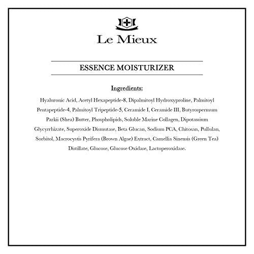 Le Mieux Essence Moisturizer – Peptide-Infused Anti Aging Facial Emulsion with Marine Collagen, Hexapeptide-8 & Hyaluronic Acid, 4.2 oz Avelisse