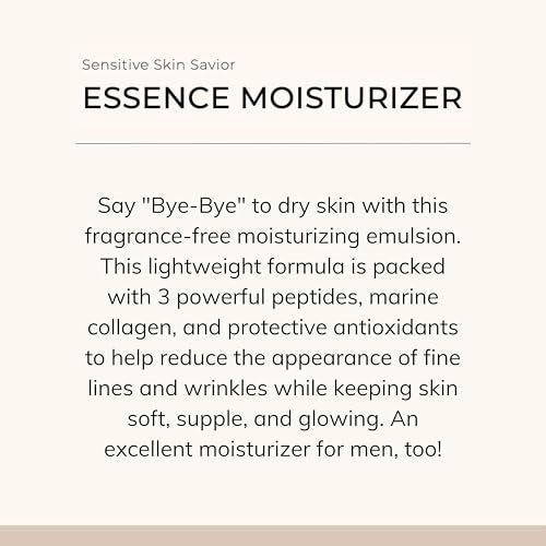 Le Mieux Essence Moisturizer – Peptide-Infused Anti Aging Facial Emulsion with Marine Collagen, Hexapeptide-8 & Hyaluronic Acid, 4.2 oz Avelisse
