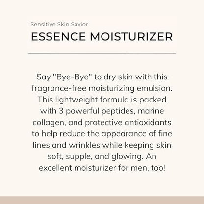 Le Mieux Essence Moisturizer – Peptide-Infused Anti Aging Facial Emulsion with Marine Collagen, Hexapeptide-8 & Hyaluronic Acid, 4.2 oz Avelisse