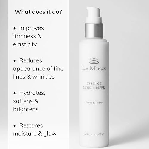 Le Mieux Essence Moisturizer – Peptide-Infused Anti Aging Facial Emulsion with Marine Collagen, Hexapeptide-8 & Hyaluronic Acid, 4.2 oz Avelisse