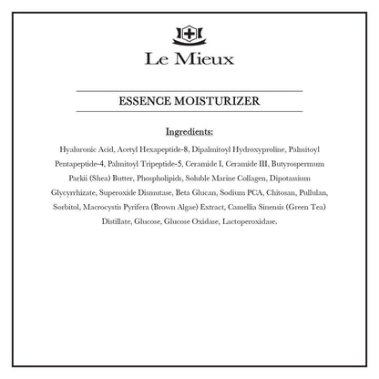 Le Mieux Essence Moisturizer – Peptide-Infused Anti Aging Facial Emulsion with Marine Collagen, Hexapeptide-8 & Hyaluronic Acid, 4.2 oz Avelisse