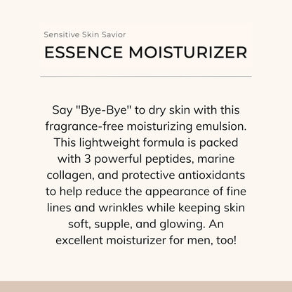 Le Mieux Essence Moisturizer – Peptide-Infused Anti Aging Facial Emulsion with Marine Collagen, Hexapeptide-8 & Hyaluronic Acid, 4.2 oz Avelisse