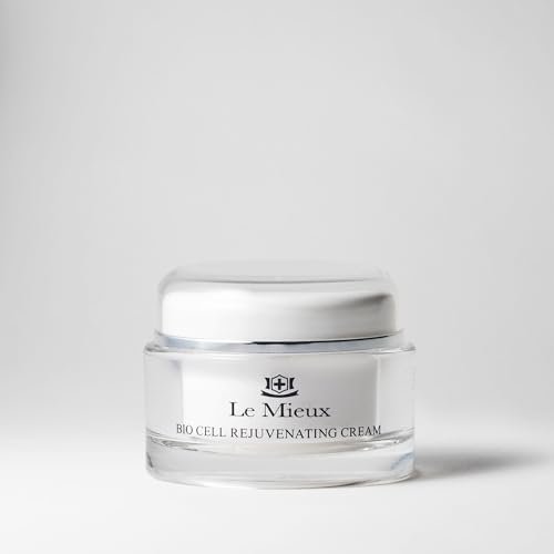 Le Mieux Bio Cell Rejuvenating Cream - Triple Peptide Facial Moisturizer with Hyaluronic Acid, Squalane & Rose Hip, Day & Night Cream for Face and Neck (1.75 oz) Avelisse
