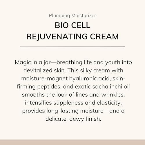 Le Mieux Bio Cell Rejuvenating Cream - Triple Peptide Facial Moisturizer with Hyaluronic Acid, Squalane & Rose Hip, Day & Night Cream for Face and Neck (1.75 oz) Avelisse