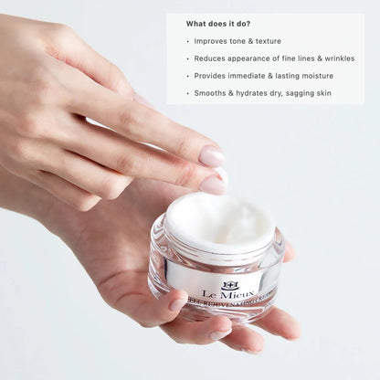 Le Mieux Bio Cell Rejuvenating Cream - Triple Peptide Facial Moisturizer with Hyaluronic Acid, Squalane & Rose Hip, Day & Night Cream for Face and Neck (1.75 oz) Avelisse