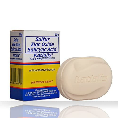 Katialis Sulfur, Zinc Oxide & Salicylic Acid Anti-Fungal & Anti-Bacterial Soap - 3.2 oz (90g) - görsel 2