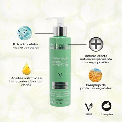 abril et nature Cell Innove Hair Mask – Hydrating & Regenerating Hair Treatment with Plant Stem Cells for All Hair Types (200 ml)