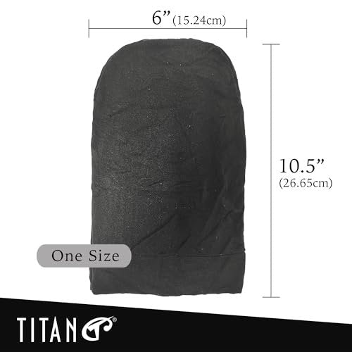Titan Dreadlock Stocking Cap - Stretchable & Breathable Loc Sock for Men & Women, Secure Fit, Covers Most Dreadlock Styles (Black) - görsel 4