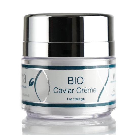 Lira Clinical BIO Caviar Crème - Daily Hydrating Facial Moisturizer with Advanced Peptide Complex and Vitamin C - Night Cream for Dry Skin - Travel Size 1 oz Avelisse