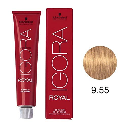 Schwarzkopf Professional Igora Royal Permanent Color Creme - 9-55 Extra Light Extra Gold Blonde - 60g - görsel 4