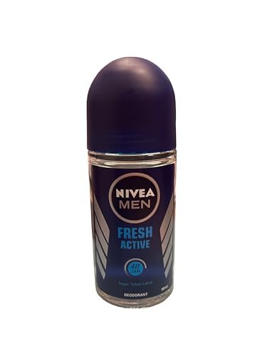 NIVEA Men Fresh Active 48h Deodorant Roll-On, 1.7 fl oz (2-Pack) - Long-Lasting Antiperspirant Avelisse