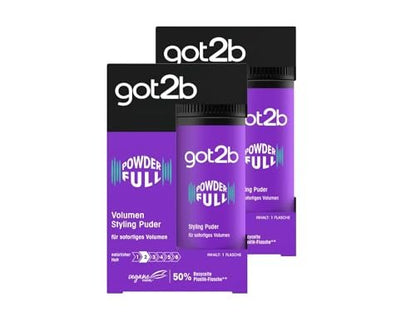 Schwarzkopf got2b Powder'ful Vol Style Powder 10g (2x Pack) - Root Lifting Powder for Voluminous Hair