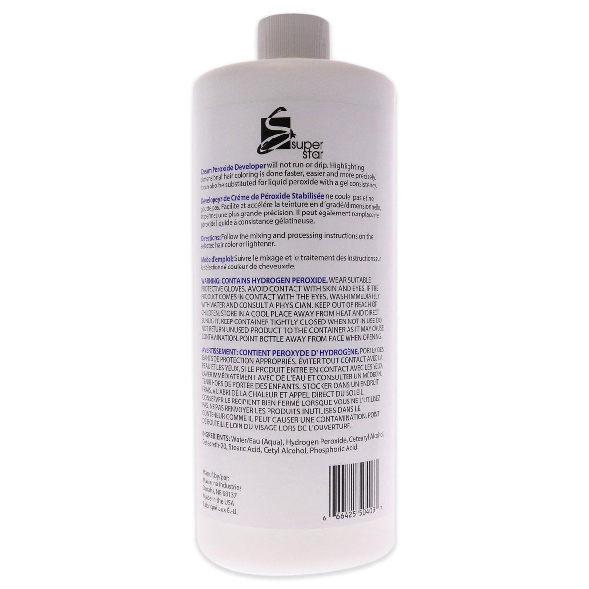 Super Star Cream Peroxide Developer 40 Volume - 32 Oz - görsel 3