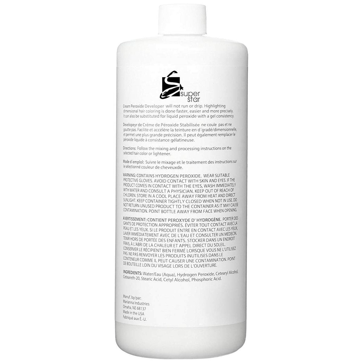 Superstar Super Star 20 Volume Crème Developer - 32 oz for Professional Hair Color - görsel 4