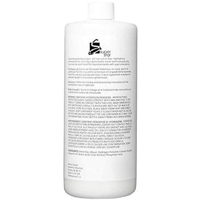 Superstar Super Star 20 Volume Crème Developer - 32 oz for Professional Hair Color
