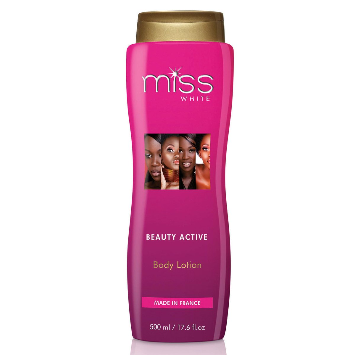 FAIR & WHITE Miss White Skin Brightening Body Lotion - 13.5 Fl oz / 500 ml - Moisturizing & Hydrating Lotion to Reduce Pigmentation on Body, Elbows, Knees and Armpits Avelisse