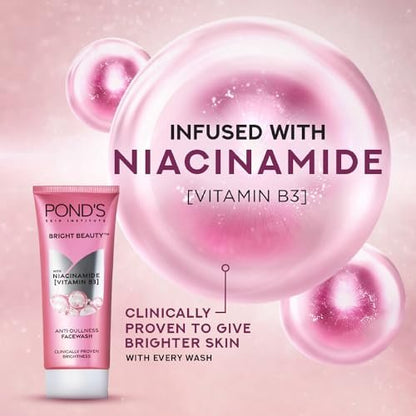 Pond's Face Wash with Niacinamide, 50g – Gentle Daily Cleanser for Bright & Healthy Skin