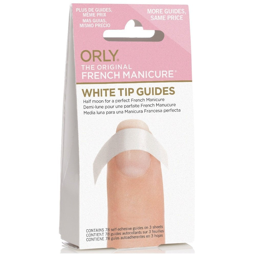 Orly Half Moon Guides (78 Count) – Perfect Nail Art Stencils for Flawless Half Moon Manicures - görsel 1
