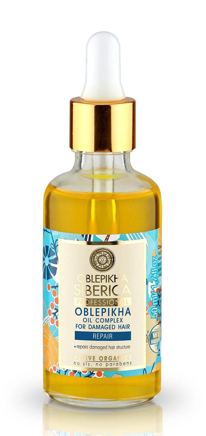 Natura Siberica Active Organic Sea Buckthorn Oil for Damaged Hair – 50 ml