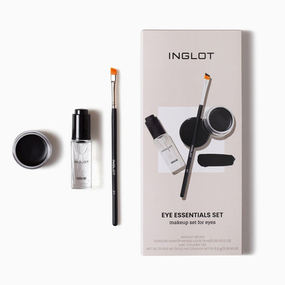 Inglot Eye Essentials Set: Duraline + AMC Eyeliner Gel 77 + Makeup Brush 31T Avelisse