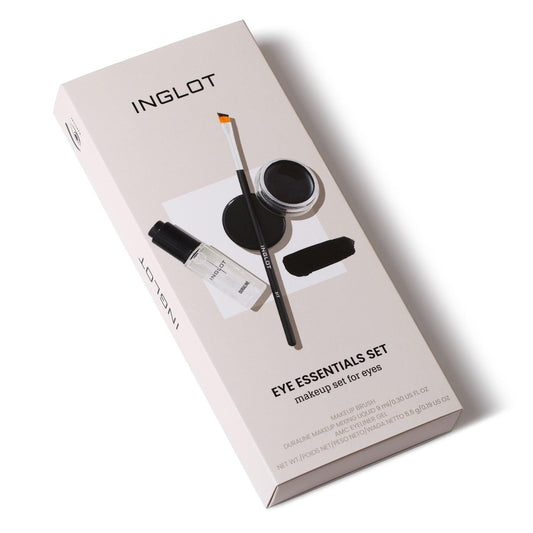 Inglot Eye Essentials Set: Duraline + AMC Eyeliner Gel 77 + Makeup Brush 31T Avelisse