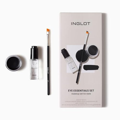 Inglot Eye Essentials Set: Duraline + AMC Eyeliner Gel 77 + Makeup Brush 31T Avelisse