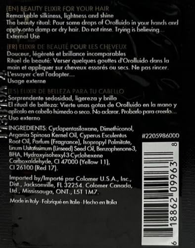 Orofluido Hair Elixir – Revitalizing Treatment for Radiant, Healthy Hair (3.4 oz)