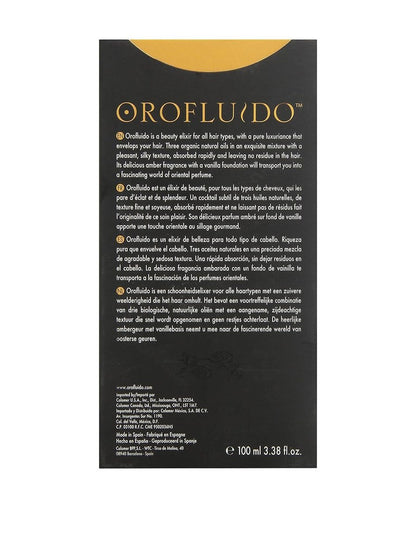Orofluido Hair Elixir – Revitalizing Treatment for Radiant, Healthy Hair (3.4 oz)