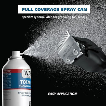 Wahl Total Care Blade Coolant Clipper Spray – Cooling Lubricant for Hair Clippers & Beard Trimmers, Model 3776P