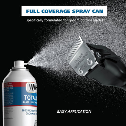 Wahl Total Care Blade Coolant Clipper Spray – Cooling Lubricant for Hair Clippers & Beard Trimmers, Model 3776P