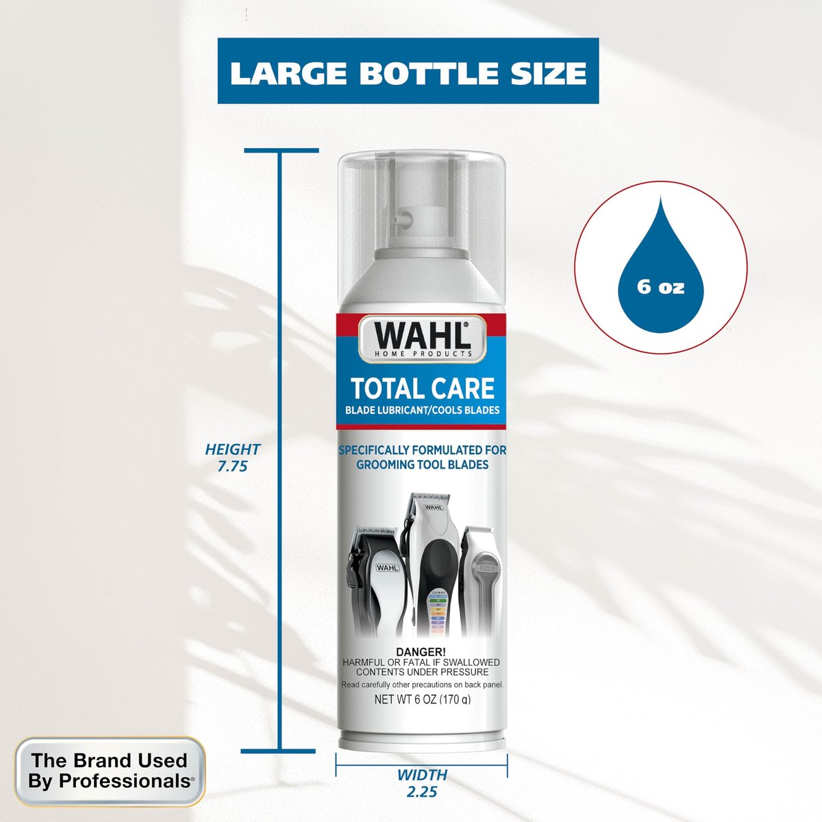 Wahl Total Care Blade Coolant Clipper Spray – Cooling Lubricant for Hair Clippers & Beard Trimmers, Model 3776P - görsel 15