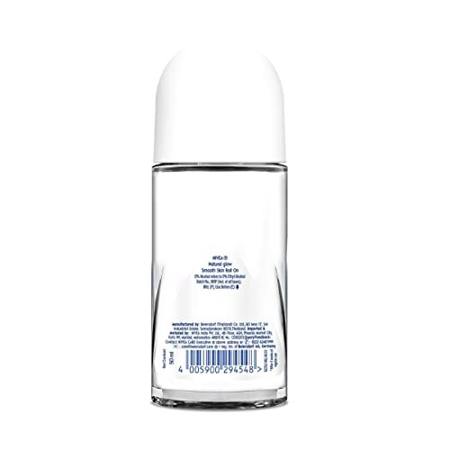 NIVEA Natural Glow Roll On Deodorant for Women, 50ml (1.69 Fl Oz) - 24h Protection & Natural Radiance - görsel 14