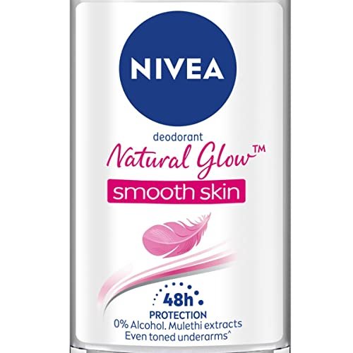 NIVEA Natural Glow Roll On Deodorant for Women, 50ml (1.69 Fl Oz) - 24h Protection & Natural Radiance - görsel 8