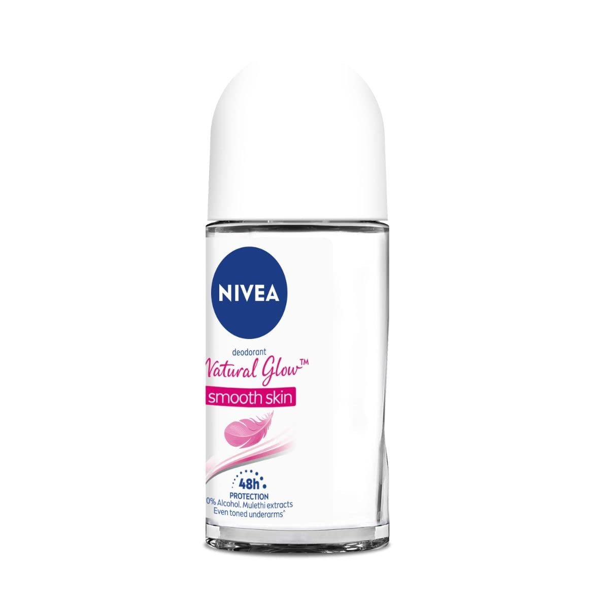 NIVEA Natural Glow Roll On Deodorant for Women, 50ml (1.69 Fl Oz) - 24h Protection & Natural Radiance - görsel 3