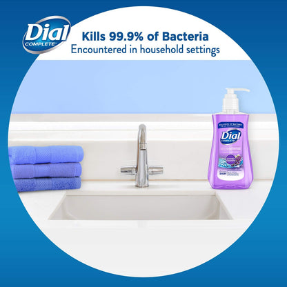 Dial Antibacterial Liquid Hand Soap, Lavender & Twilight Jasmine, 7.5 oz - Effective Hand Wash for Daily Use