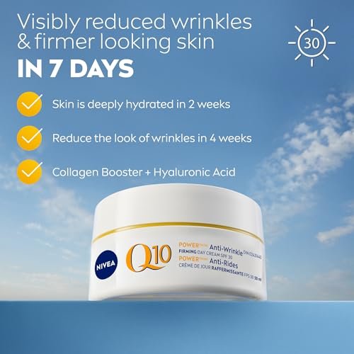 NIVEA Q10 Plus Anti-Wrinkle Day Care Cream with SPF 30 - 1.69 oz Avelisse