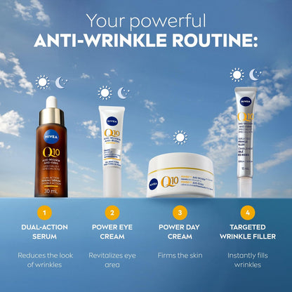 NIVEA Q10 Plus Anti-Wrinkle Day Care Cream with SPF 30 - 1.69 oz Avelisse
