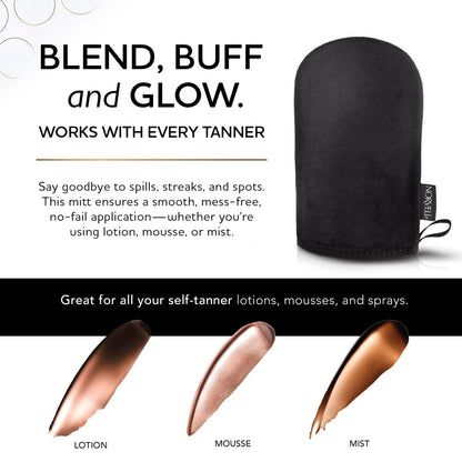 Norvell Streak Free Self Tanner Applicator Mitt – Washable Reusable Tanning Mitt for Smooth, Even Application of Self Tanning Lotion, Mousse & Spray